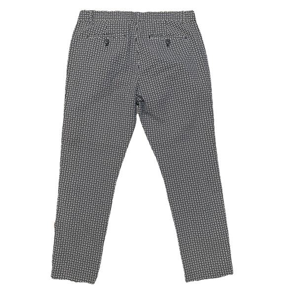 Khakis By Gap Womens Pants 6R Slim City Black With Geometric Print LA Coupe - Picture 9 of 10